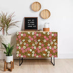 Crédence Schatzi Brown Jirra Floral Olive - Deny Designs