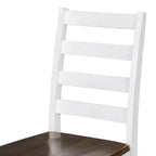 Ensemble de salle à manger rustique en bois 6 pièces, table rectangulaire avec 4 chaises et banc-ModernLuxe