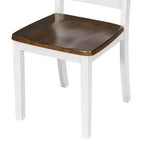 Ensemble de salle à manger rustique en bois 6 pièces, table rectangulaire avec 4 chaises et banc-ModernLuxe