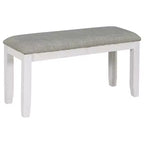 Ensemble de salle à manger rustique en bois 6 pièces, table rectangulaire avec 4 chaises et banc-ModernLuxe