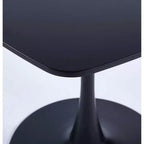 Table à manger au design unique avec base ronde en métal - ModernLuxe