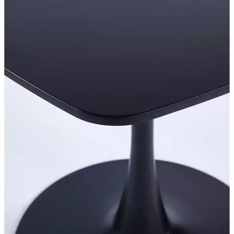 Table à manger au design unique avec base ronde en métal - ModernLuxe