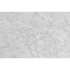 La table d'appoint ronde en marbre blanc de Carrare italien Cherie 15 de la collection Bianco