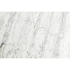 La table d'appoint ronde en marbre blanc de Carrare italien Cherie 15 de la collection Bianco