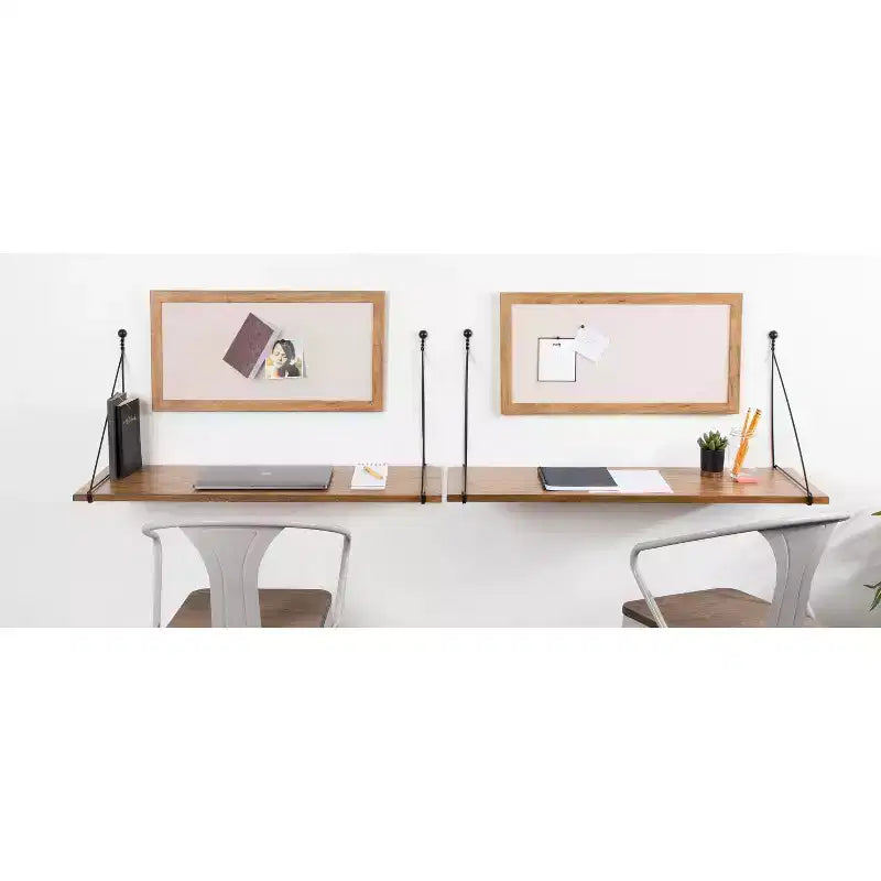 Étagère murale de bureau en bois Vista de Kate and Laurel