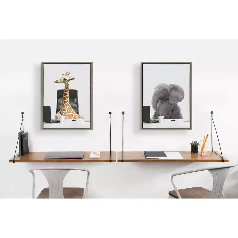 Étagère murale de bureau en bois Vista de Kate and Laurel