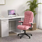 Chaise de bureau de massage HOMCOM à dossier haut, fauteuil d'ordinateur inclinable et chauffant avec télécommande