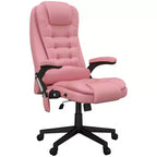 Chaise de bureau de massage HOMCOM à dossier haut, fauteuil d'ordinateur inclinable et chauffant avec télécommande
