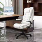 Chaise de bureau de massage HOMCOM à dossier haut, fauteuil d'ordinateur inclinable et chauffant avec télécommande