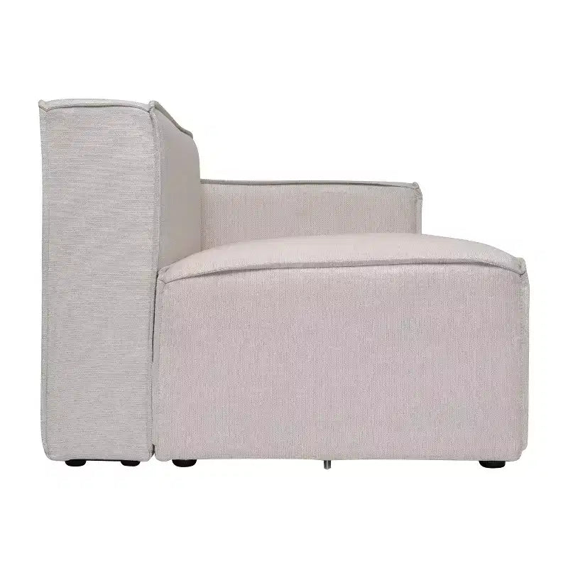Fauteuil d'angle droit modulable Emma et Oliver avec accoudoir