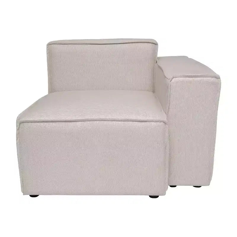 Fauteuil d'angle droit modulable Emma et Oliver avec accoudoir
