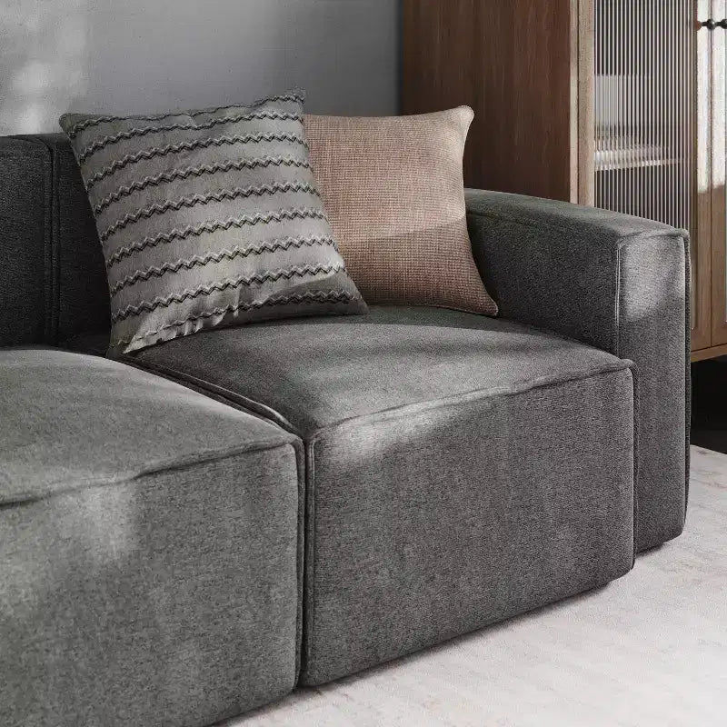 Fauteuil d'angle droit modulable Emma et Oliver avec accoudoir