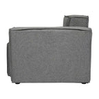 Fauteuil d'angle droit modulable Emma et Oliver avec accoudoir