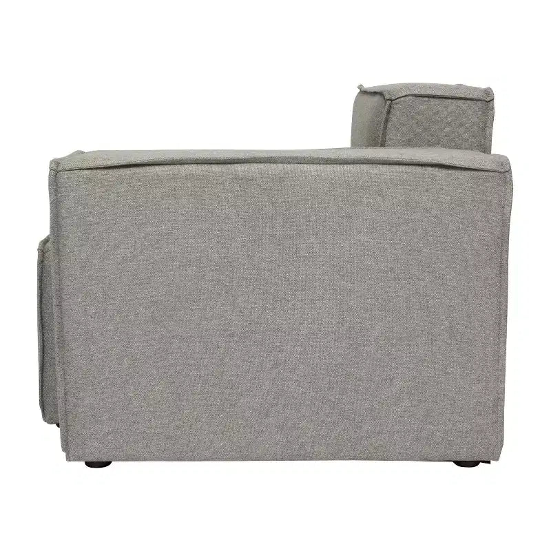 Fauteuil d'angle droit modulable Emma et Oliver avec accoudoir