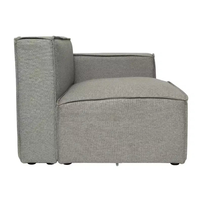 Fauteuil d'angle droit modulable Emma et Oliver avec accoudoir