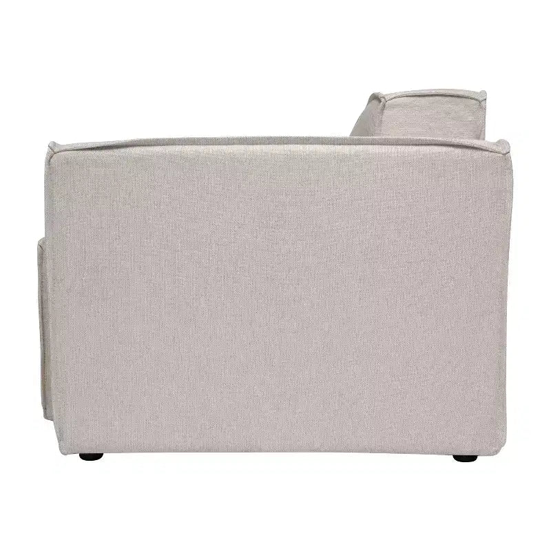 Fauteuil d'angle droit modulable Emma et Oliver avec accoudoir