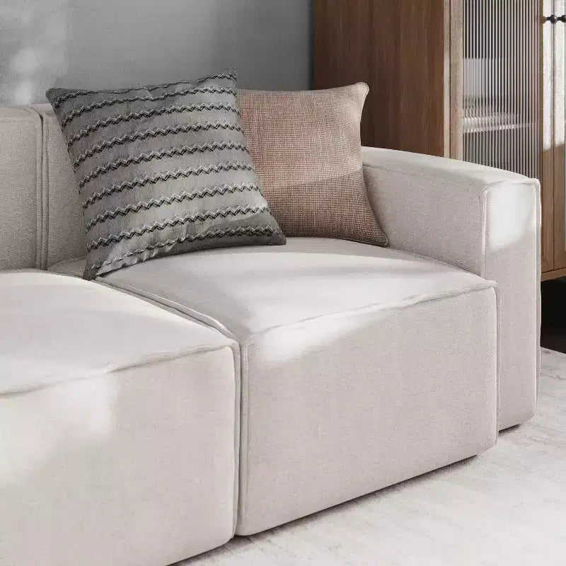 Fauteuil d'angle droit modulable Emma et Oliver avec accoudoir