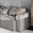 Fauteuil d'angle droit modulable Emma et Oliver avec accoudoir