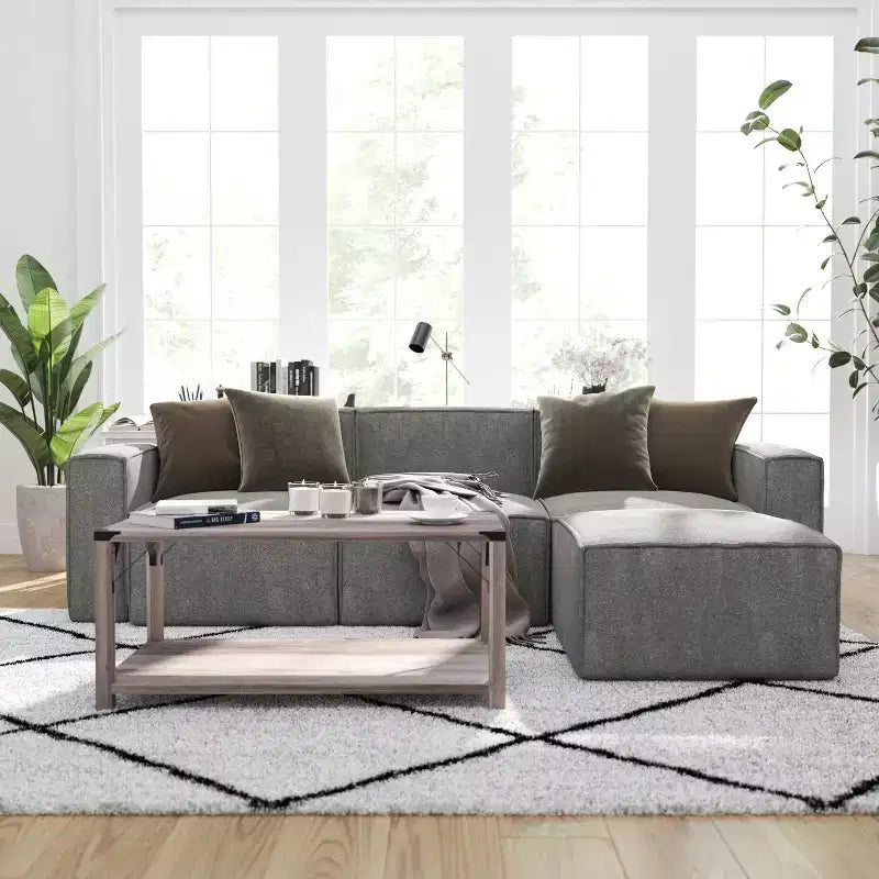 Fauteuil modulaire Merrick Lane côté droit avec accoudoir