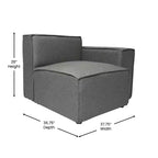 Fauteuil modulaire Merrick Lane côté droit avec accoudoir