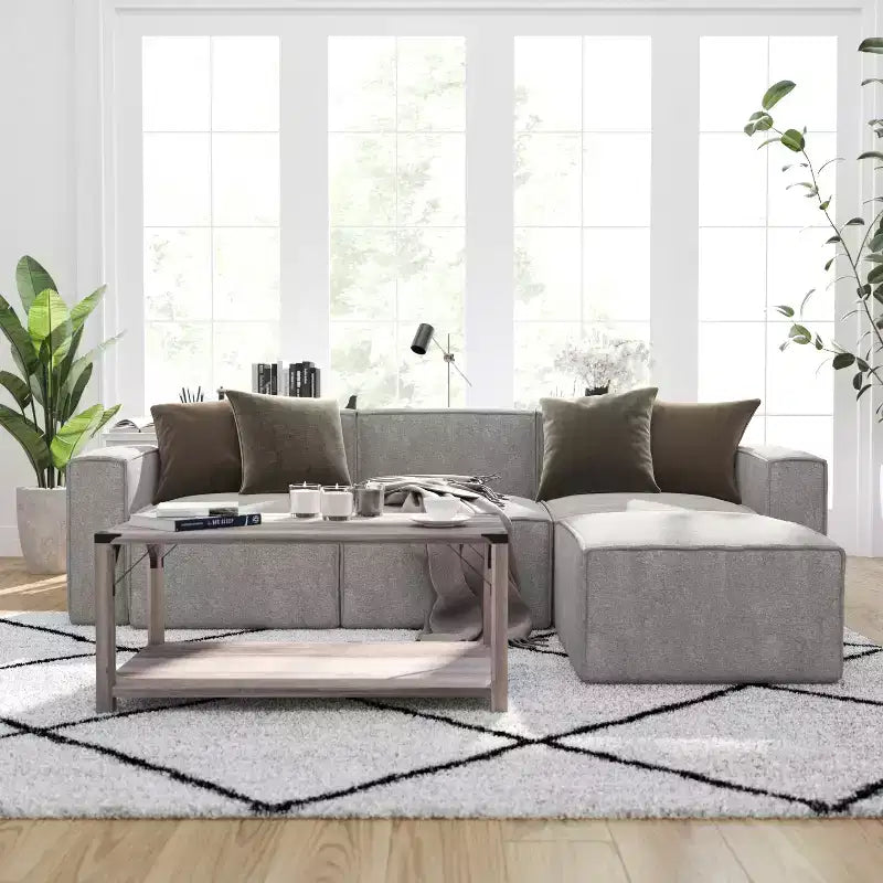 Fauteuil modulaire Merrick Lane côté droit avec accoudoir