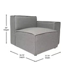 Fauteuil modulaire Merrick Lane côté droit avec accoudoir