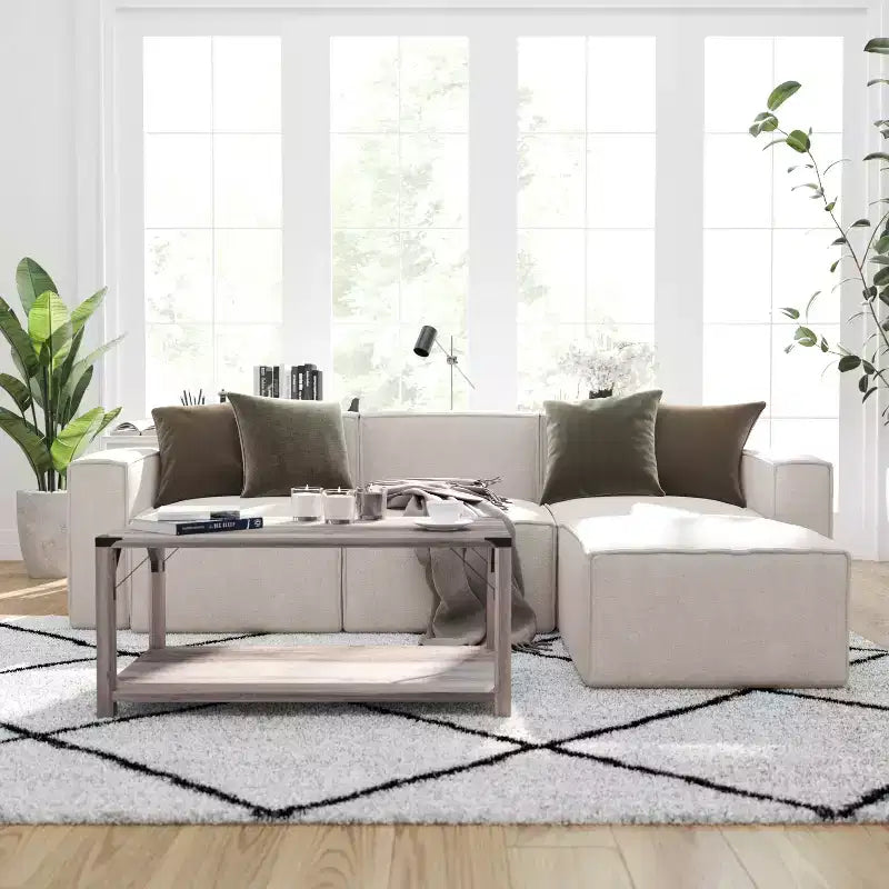 Fauteuil modulaire Merrick Lane côté droit avec accoudoir
