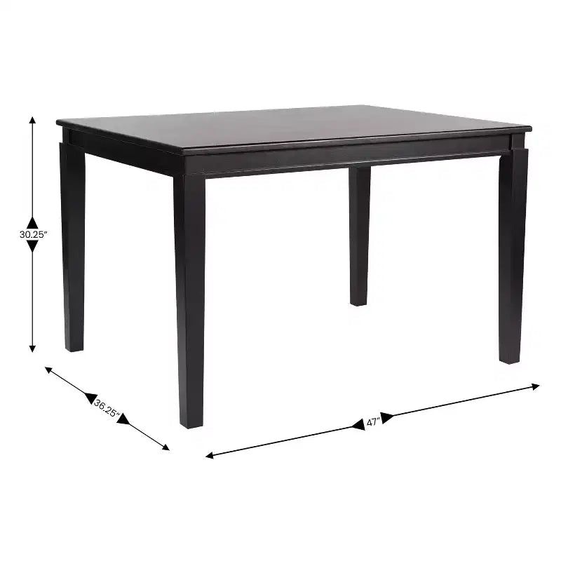 Table à manger en bois Merrick Lane avec pieds fuselés