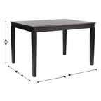 Table à manger en bois Merrick Lane avec pieds fuselés