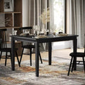 Merrick Lane Wooden Dining Table with Tapered Legs
