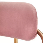 Lot de 2 tabourets de bar Buylateral en velours rétro, hauteur comptoir de 61 cm