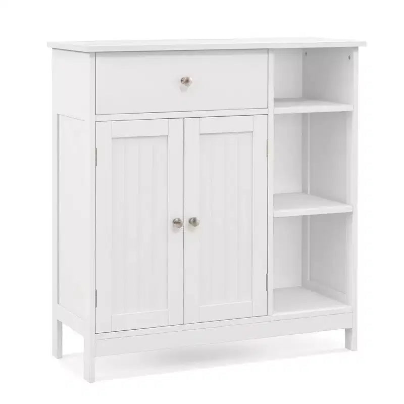 Meuble de Salle de Bain sur Pied Costway avec Tiroir, Organisateur de Rangement pour Cuisine