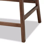 Lot de 2 tabourets de bar à hauteur de comptoir en bois Larine - Baxton Studio