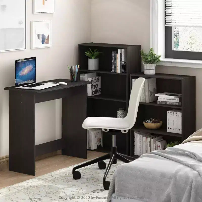 Furinno Étagère Ouverte 4 Cubes Meuble de Rangement et Présentoir Multifonctionnel, Espresso