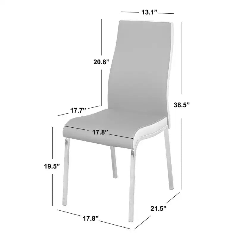 Lot de 2 chaises de salle à manger contemporaines Nora - Buylateral