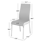 Lot de 2 chaises de salle à manger contemporaines Nora - Buylateral