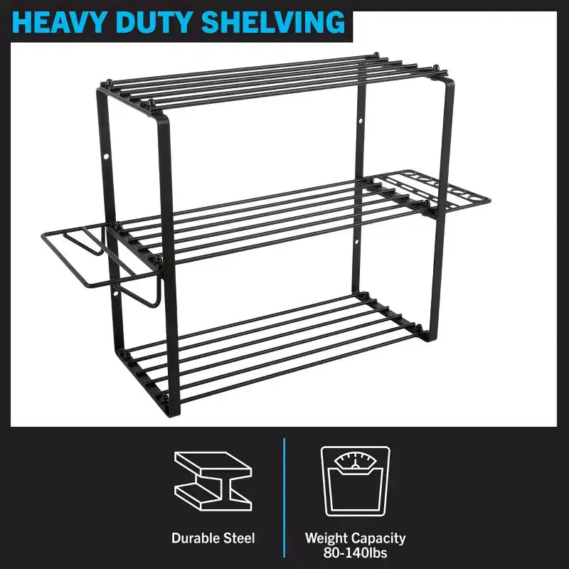Étagère de rangement 3 niveaux pour outils électriques par Stalwart