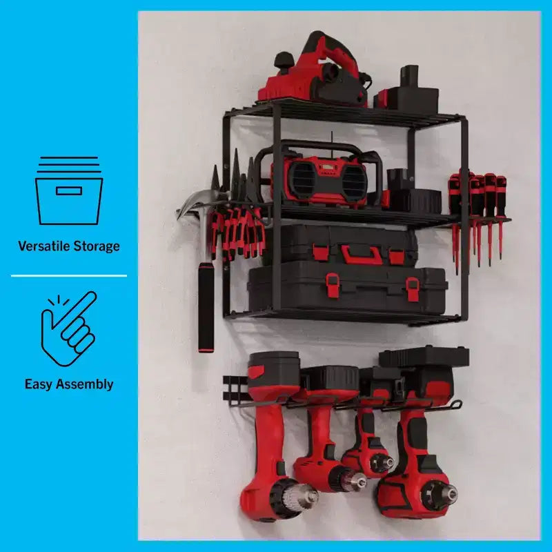 Étagère de rangement 3 niveaux pour outils électriques par Stalwart