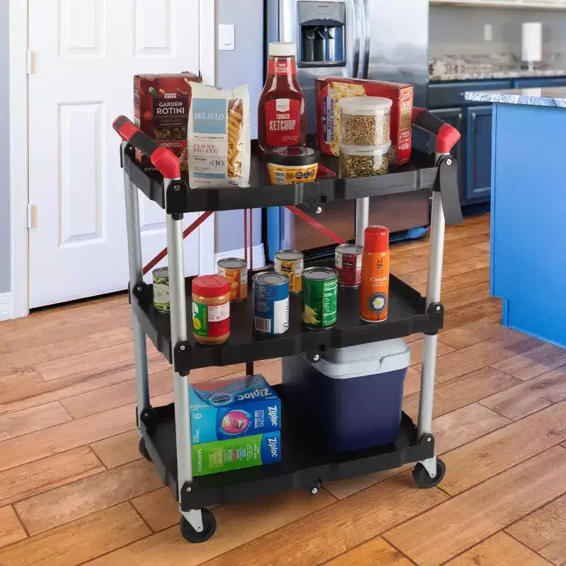 Chariot pliant Stalwart avec capacité de 22,7 kg par étagère