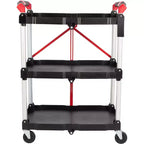 Chariot pliant Stalwart avec capacité de 22,7 kg par étagère