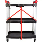 Chariot pliant Stalwart avec capacité de 22,7 kg par étagère