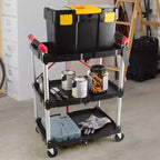 Chariot pliant Stalwart avec capacité de 22,7 kg par étagère