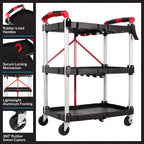 Chariot pliant Stalwart avec capacité de 22,7 kg par étagère