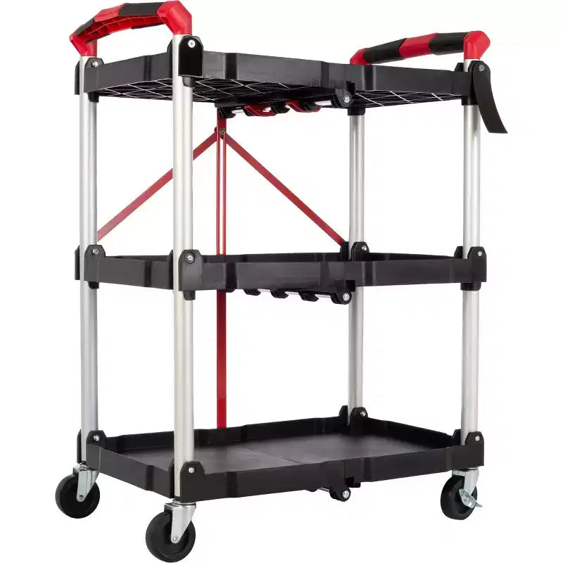 Chariot pliant Stalwart avec capacité de 22,7 kg par étagère