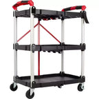 Chariot pliant Stalwart avec capacité de 22,7 kg par étagère
