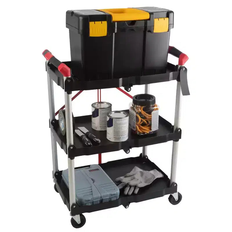 Chariot pliant Stalwart avec capacité de 22,7 kg par étagère