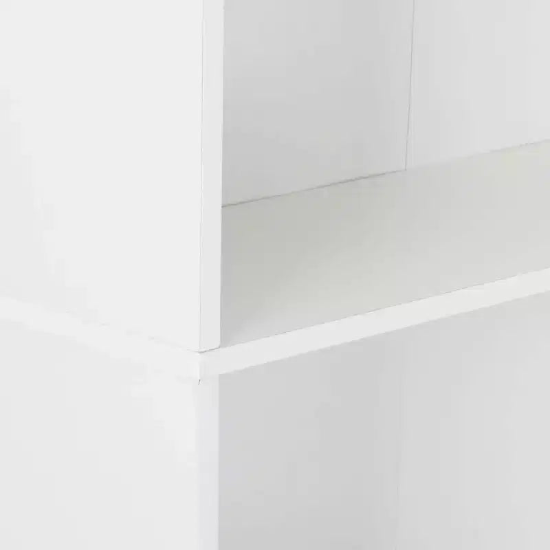 Furinno Étagère à 5 casiers, organiseur gain de place avec étagères ouvertes réglables, blanc