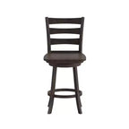 Tabouret de comptoir classique Emma et Oliver Ladderback avec siège en bois
