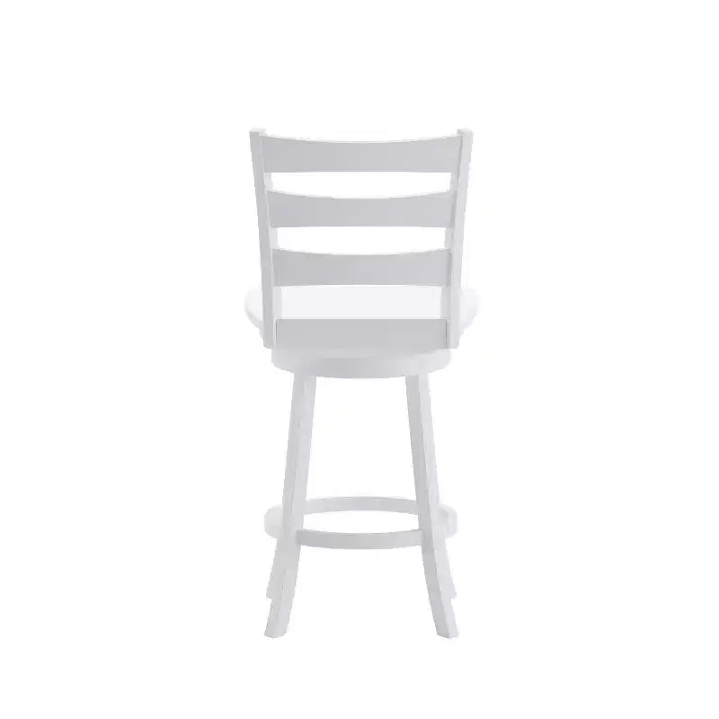 Tabouret de comptoir classique Emma et Oliver Ladderback avec siège en bois