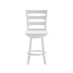 Tabouret de comptoir classique Emma et Oliver Ladderback avec siège en bois